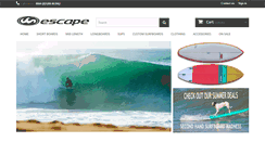 Desktop Screenshot of escapesurfboards.com